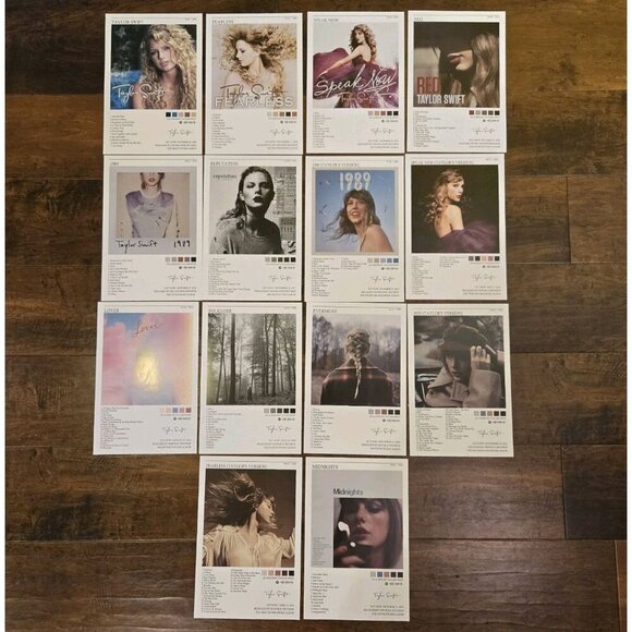 Taylor Swift 8 x 12 Album Cover Posters Set Of 14 New Tour Bedroom Decor Swiftie - Picture 1 of 6